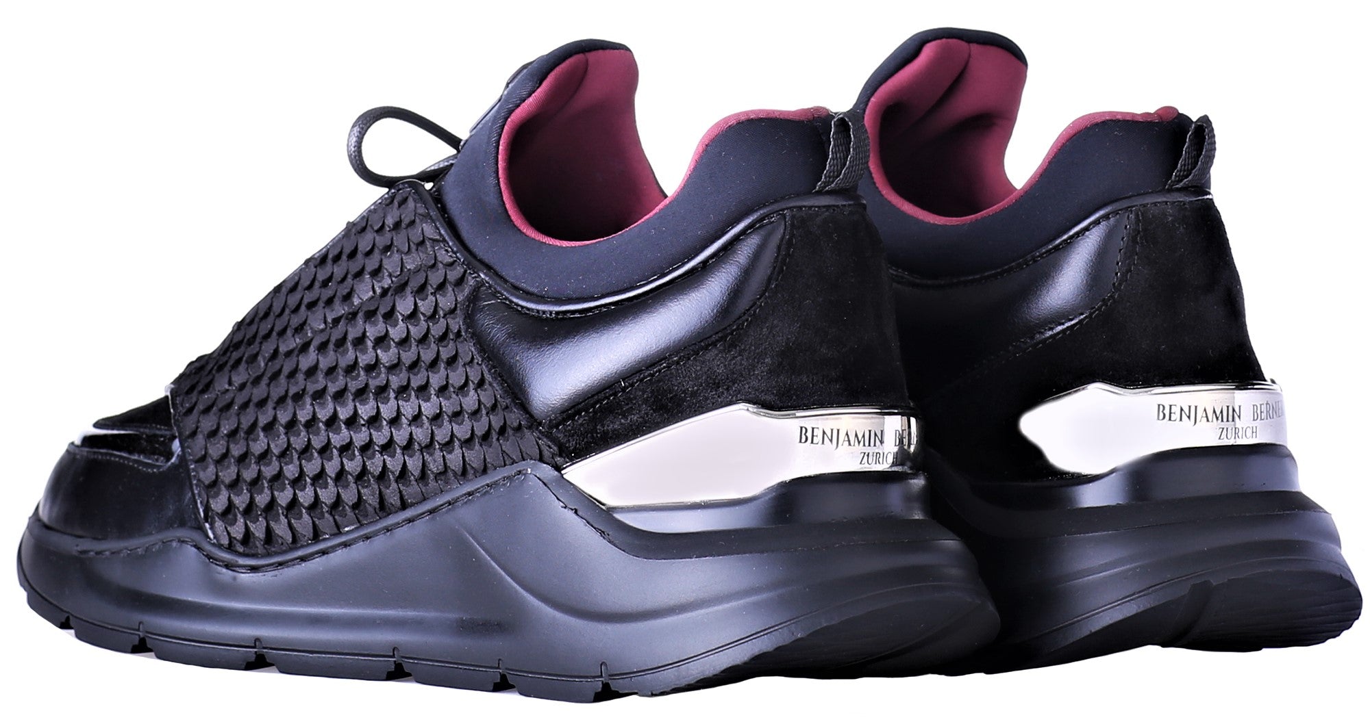 Women's Low-Top BNJ MAGNUS RUNNER ALL BLACK COBRA CUT-NEOPRENE